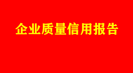 企业质量信用报告